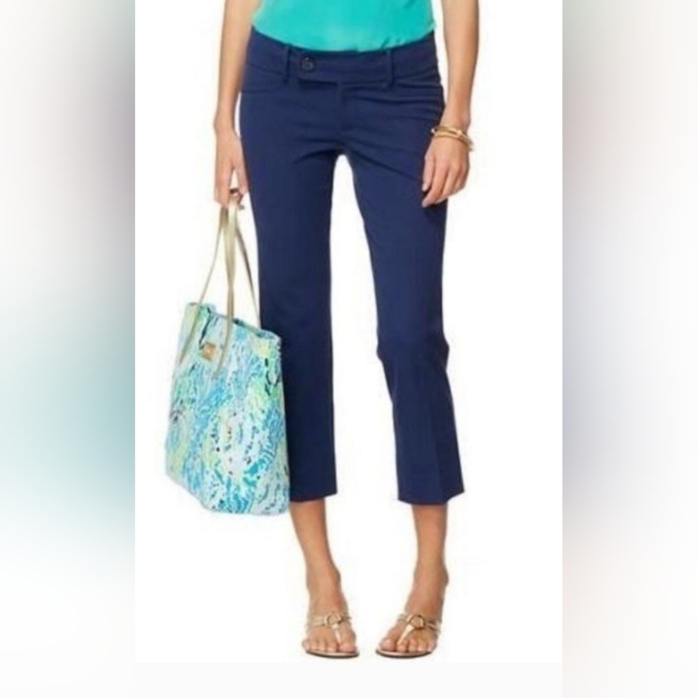 💙Lilly Pulitzer💙 - Midnight Navy Luxury Capri Pant